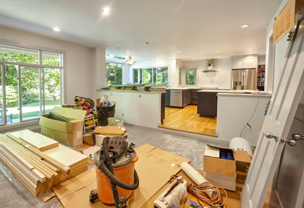 Professional Kitchen Flooring technician working in Doylestown, PA